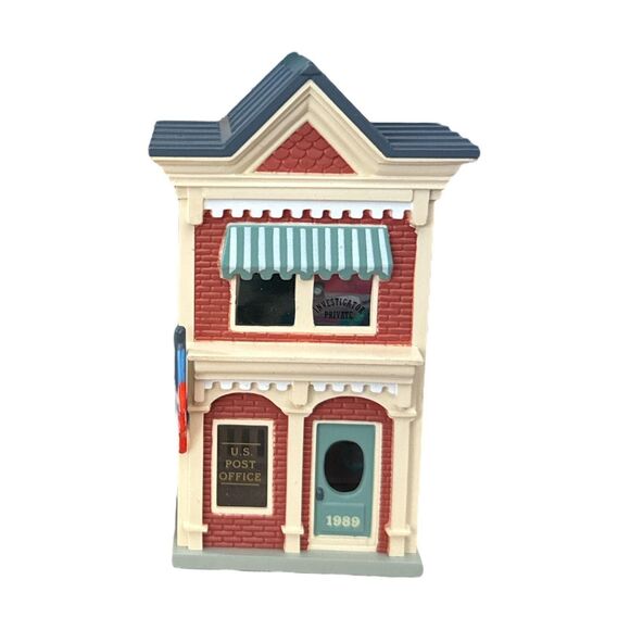 1989 Hallmark Nostalgic U.S. Post Office Ornament Vintage Christmas MIB - Picture 2 of 8